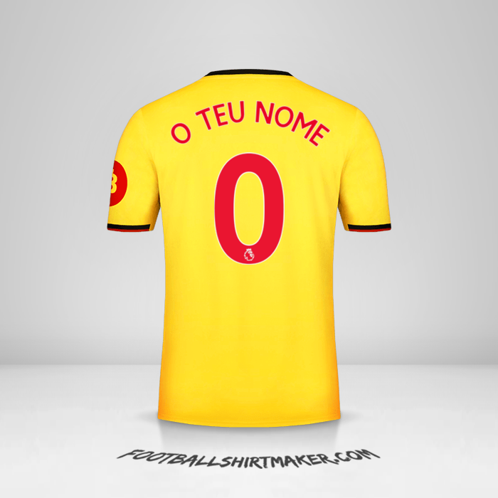 Camisola Watford FC 2019/20 -  o teu nome - 0