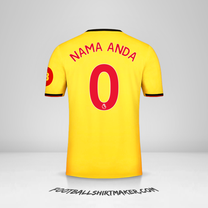 Jersey Watford FC 2019/20 -  nama anda - 0