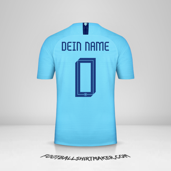 Trikot Niederlande 2018/19 II -  dein name - 0