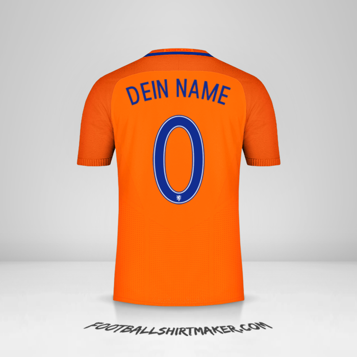 Trikot Niederlande 2016 -  dein name - 0