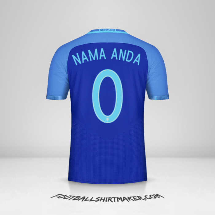 Jersey Belanda 2016 II -  nama anda - 0