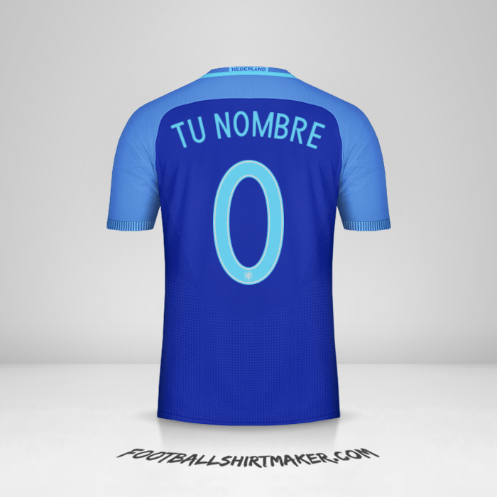 Camiseta Paises Bajos 2016 II -  tu nombre - 0