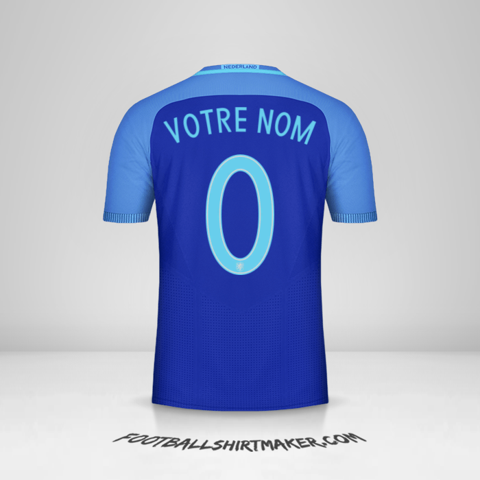 Maillot Pays-Bas 2016 II -  votre nom - 0