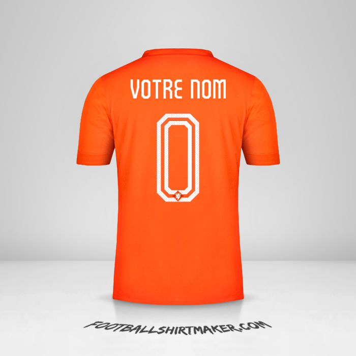 Maillot Pays-Bas 2014/15 -  votre nom - 0