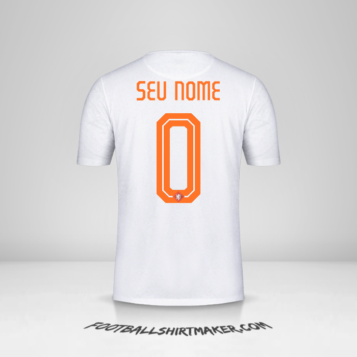 Camisa Países Baixos 2015 II -  seu nome - 0