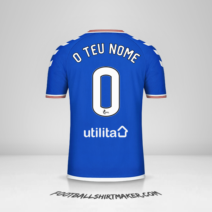 Camisola Rangers FC 2019/20 -  o teu nome - 0