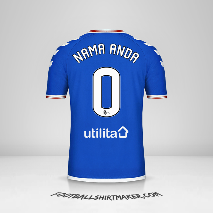 Jersey Rangers FC 2019/20 -  nama anda - 0