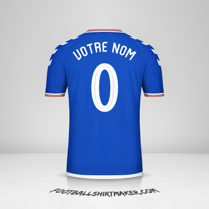 Maillot Rangers FC 2019/20 Cup -  votre nom - 0