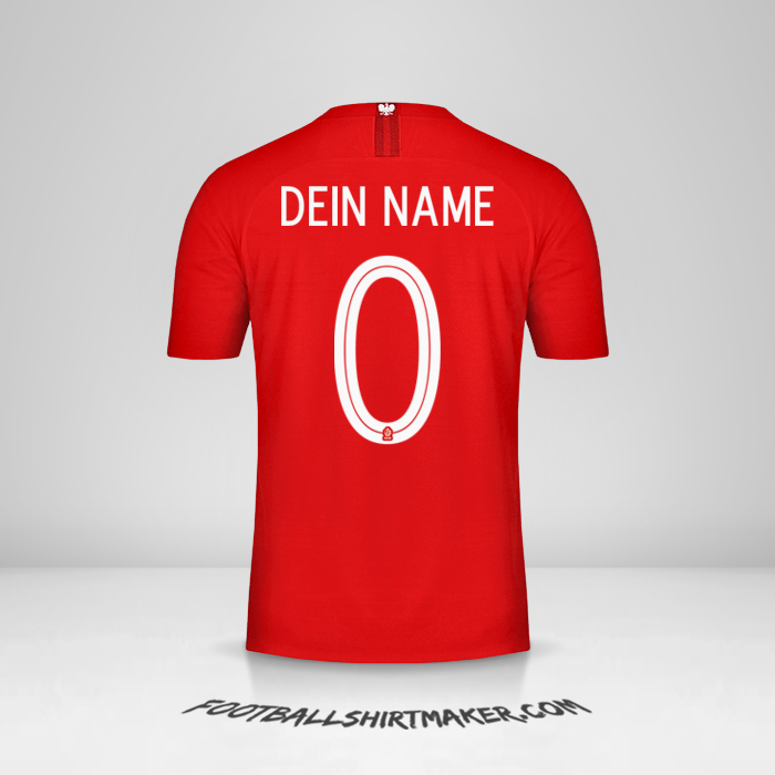 Trikot Polen 2018 II -  dein name - 0