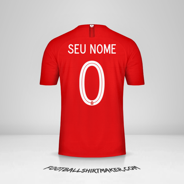 Camisa Polônia 2018 II -  seu nome - 0