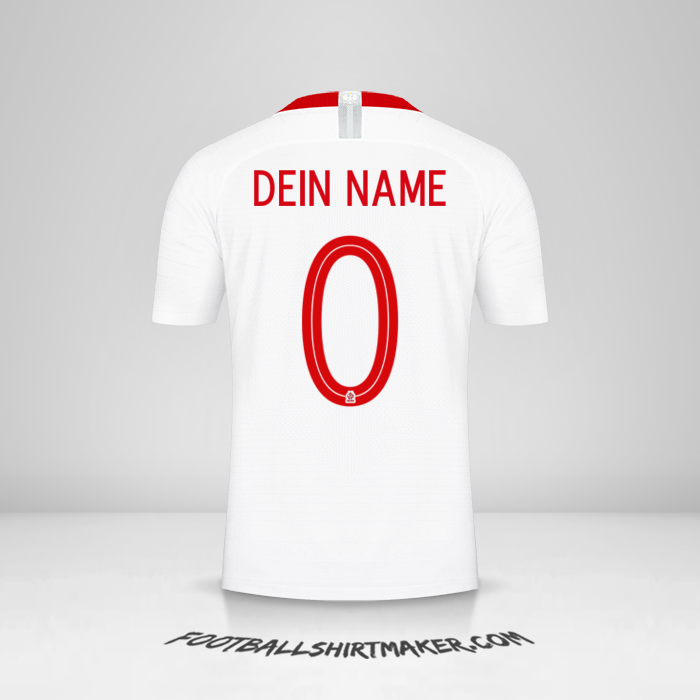 Trikot Polen 2018 -  dein name - 0