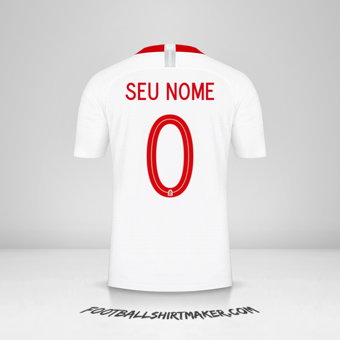 Camisa Polônia 2018 -  seu nome - 0