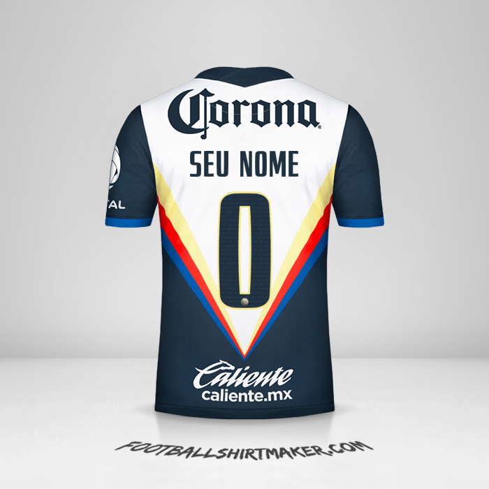 Camisa Club America 2020/21 II -  seu nome - 0