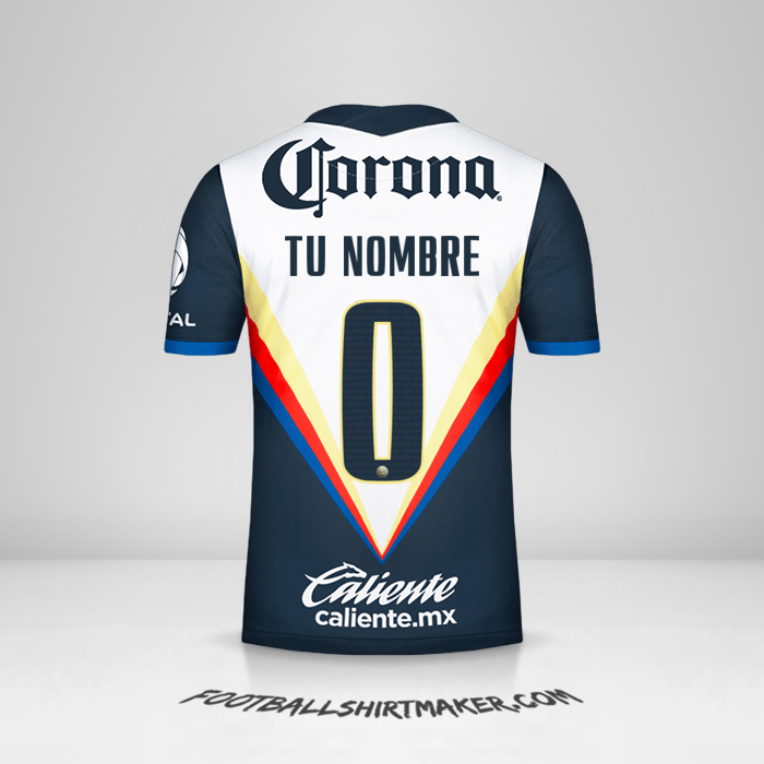 Jersey Club America 2020/21 II número 0 tu nombre