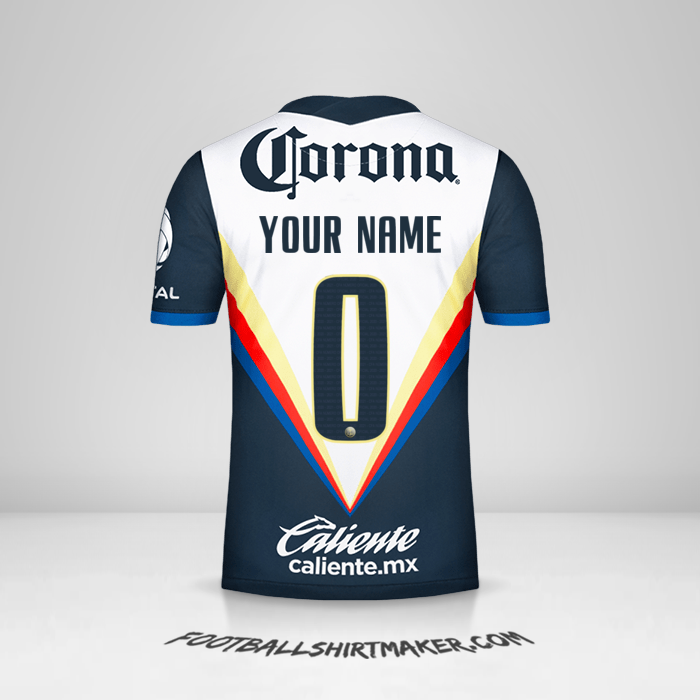 Club America 2020/21 II jersey number 0 your name