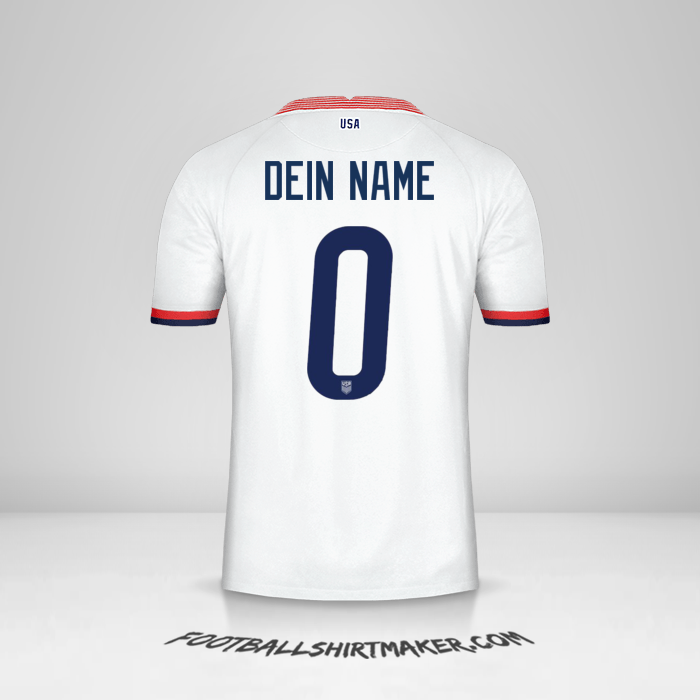 Trikot Vereinigte Staaten 2020 -  dein name - 0