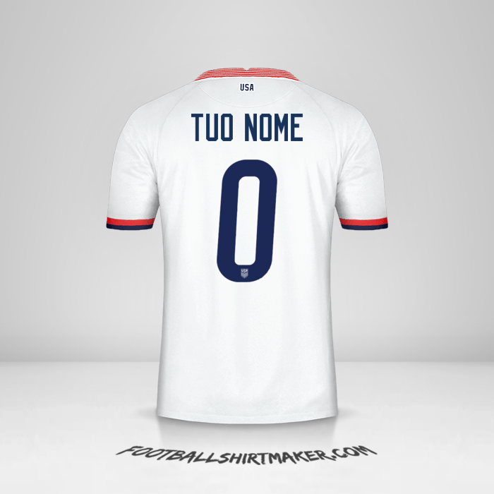 Maglia Stati Uniti 2020 -  tuo nome - 0