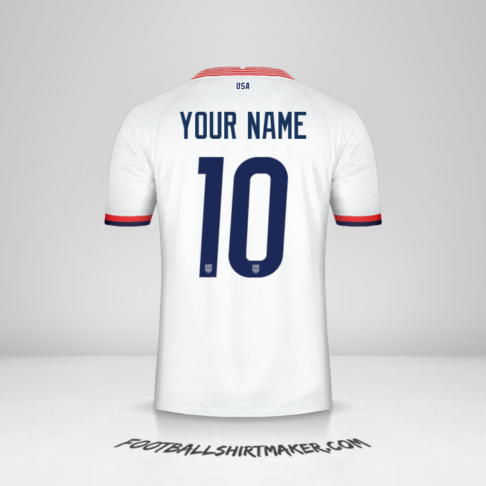 USA 2020 shirt number 10 your name