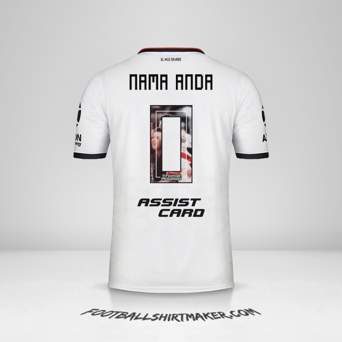 Jersey River Plate 2019/20 III -  nama anda - 0