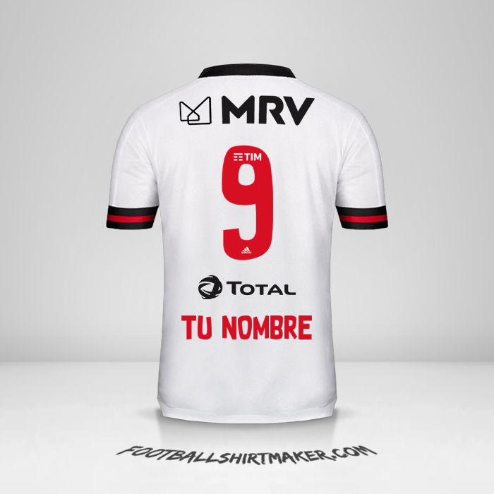 Camiseta Flamengo 2020 II número 9 tu nombre