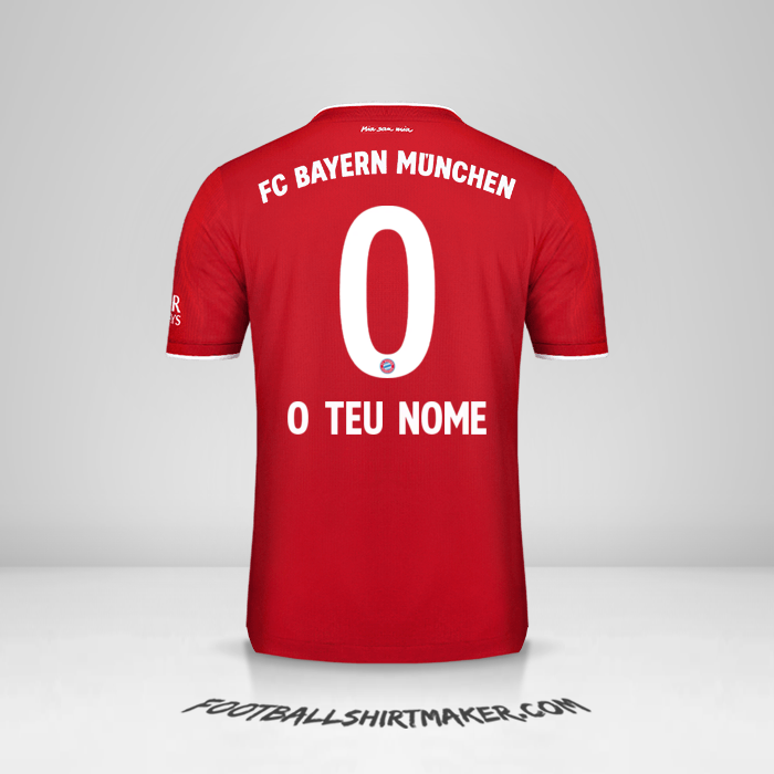 Camisola FC Bayern Munchen 2020/21 -  o teu nome - 0