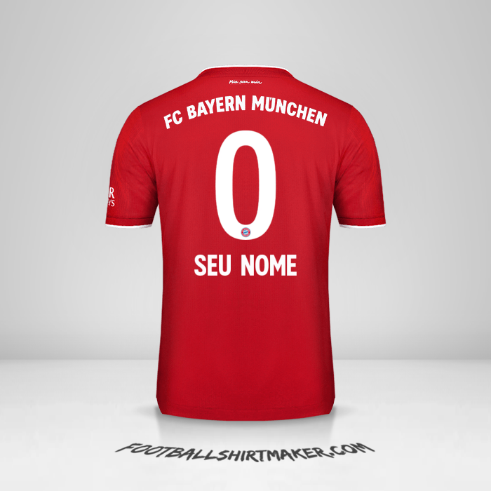 Camisa FC Bayern Munchen 2020/21 -  seu nome - 0