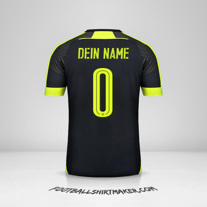 Trikot Arsenal 2016/17 Cup III -  dein name - 0