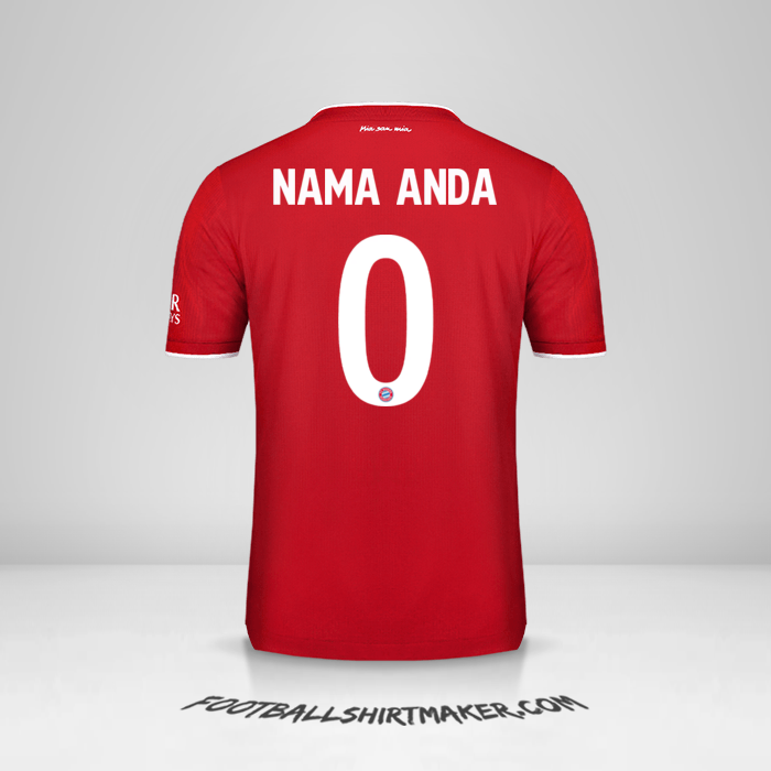 Jersey FC Bayern Munchen 2020/21 Cup -  nama anda - 0