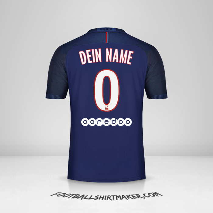 Trikot Paris Saint Germain 2016/17 -  dein name - 0