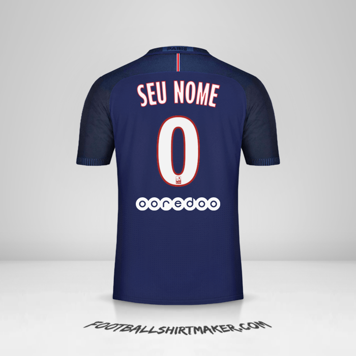 Camisa Paris Saint Germain 2016/17 -  seu nome - 0