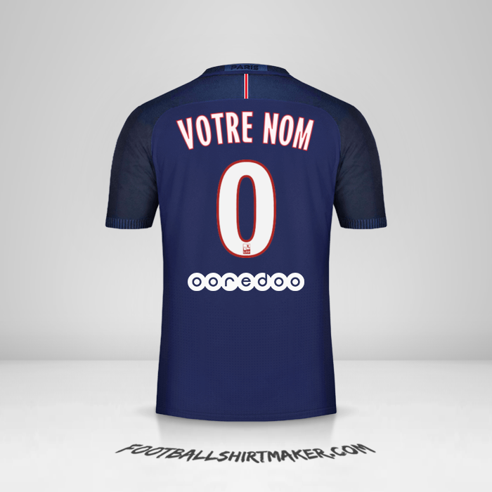 Maillot Paris Saint Germain 2016/17 -  votre nom - 0