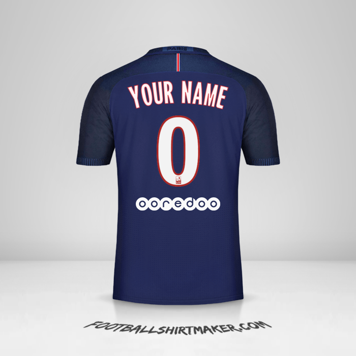 Jersey Paris Saint Germain 2016/17 -  your name - 0