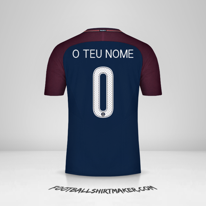 Camisola Paris Saint Germain 2017/18 Cup -  o teu nome - 0