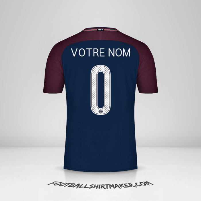 Maillot Paris Saint Germain 2017/18 Cup -  votre nom - 0