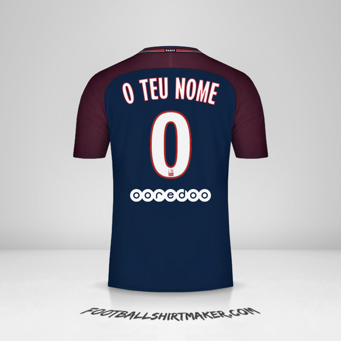 Camisola Paris Saint Germain 2017/18 -  o teu nome - 0