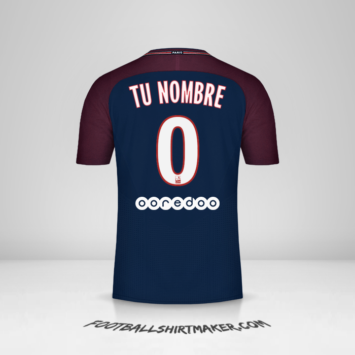 Camiseta Paris Saint Germain 2017/18 -  tu nombre - 0