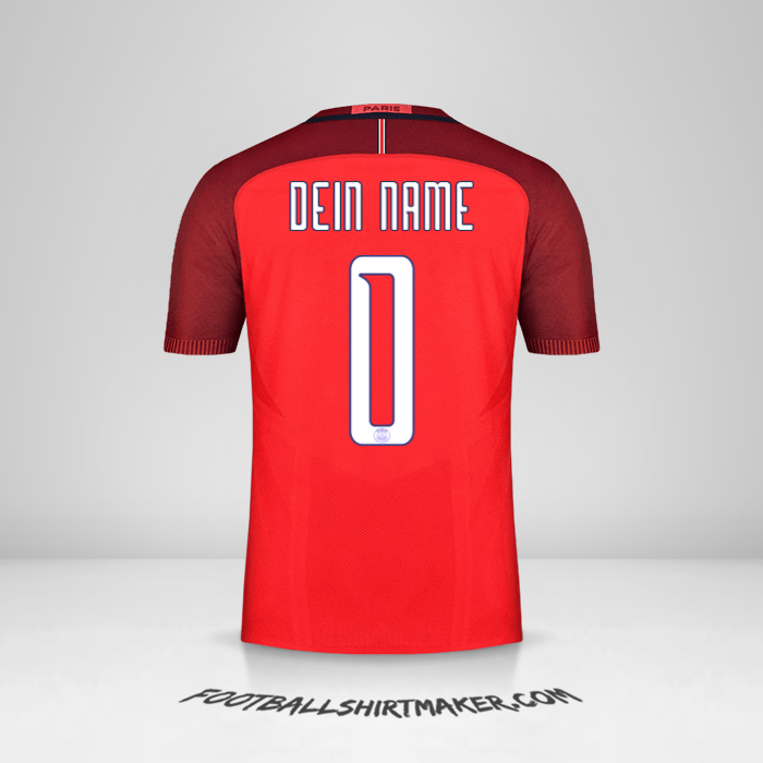 Trikot Paris Saint Germain 2016/17 Cup II -  dein name - 0