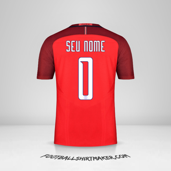 Camisa Paris Saint Germain 2016/17 Cup II -  seu nome - 0