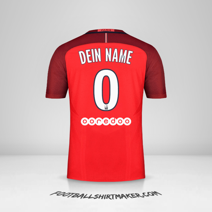 Trikot Paris Saint Germain 2016/17 II -  dein name - 0