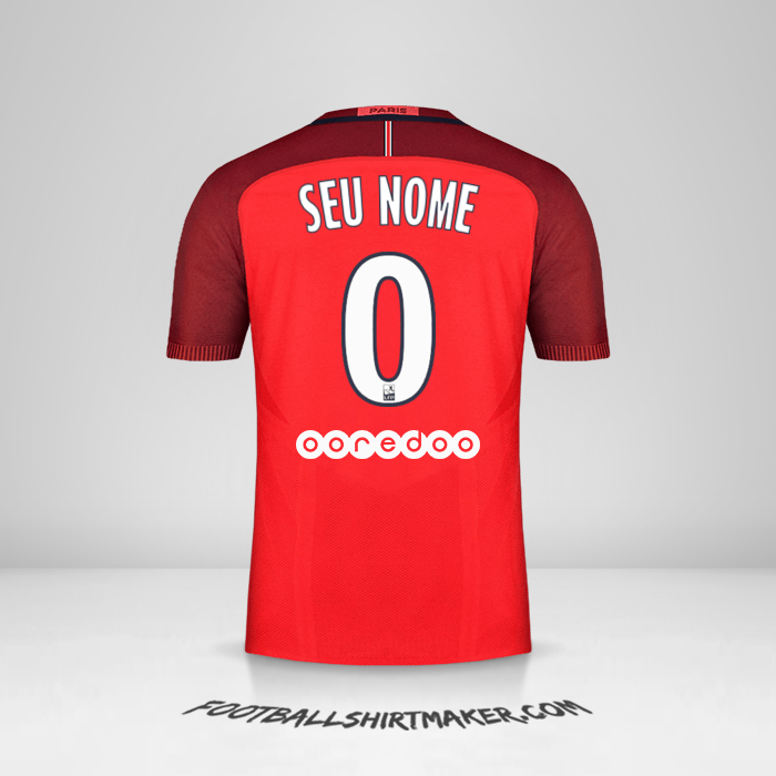 Camisa Paris Saint Germain 2016/17 II -  seu nome - 0