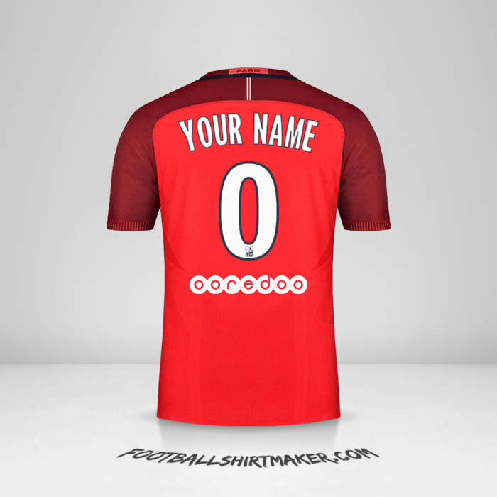 Shirt Paris Saint Germain 2016/17 II -  your name - 0