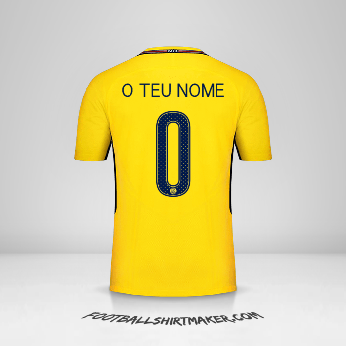 Camisola Paris Saint Germain 2017/18 Cup II -  o teu nome - 0