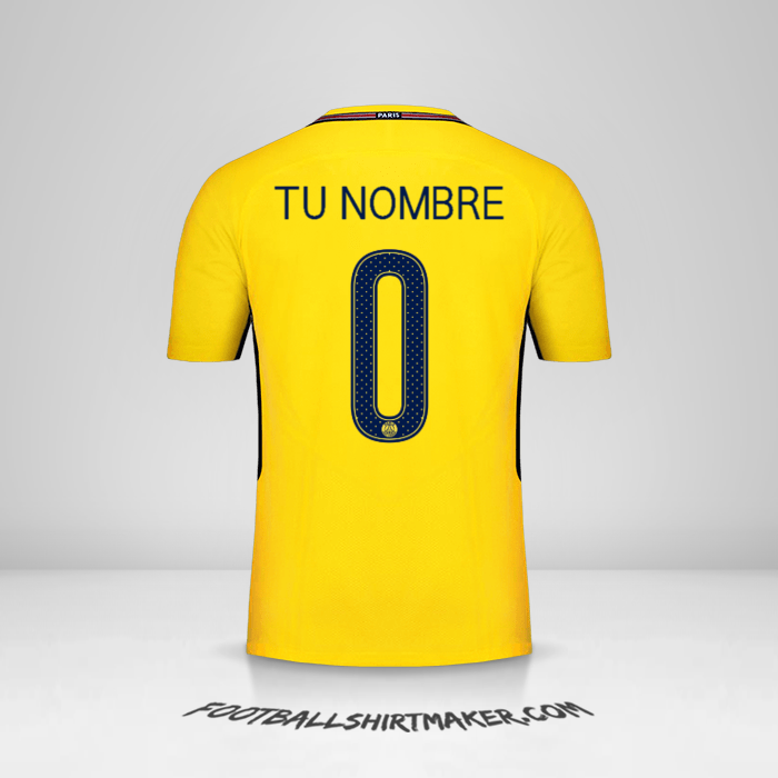 Camiseta Paris Saint Germain 2017/18 Cup II -  tu nombre - 0