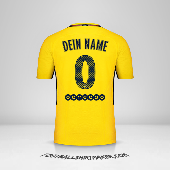 Trikot Paris Saint Germain 2017/18 II -  dein name - 0