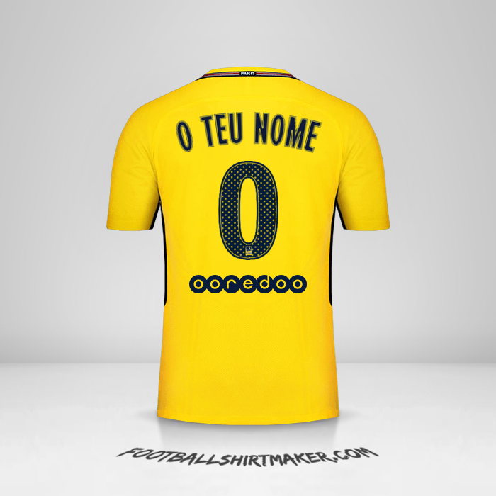 Camisola Paris Saint Germain 2017/18 II -  o teu nome - 0