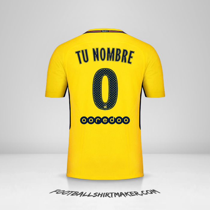 Camiseta Paris Saint Germain 2017/18 II -  tu nombre - 0