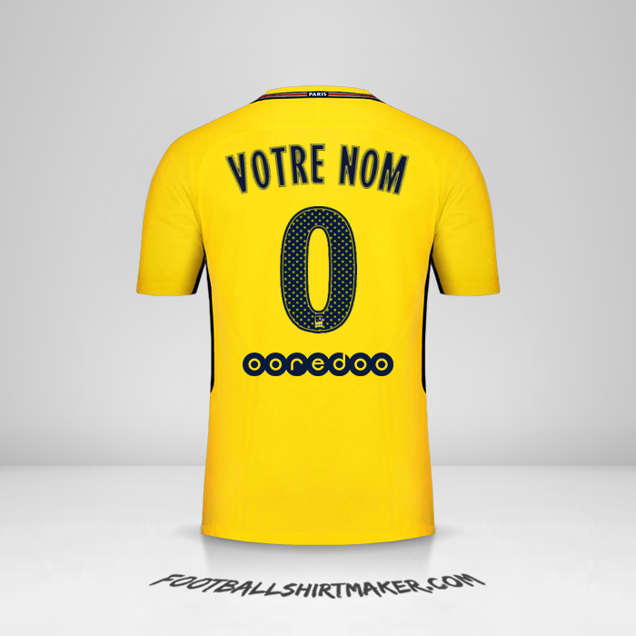 Maillot Paris Saint Germain 2017/18 II -  votre nom - 0