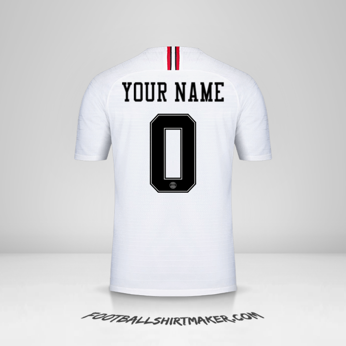 Jersey Paris Saint Germain 2018/19 Jordan II -  your name - 0