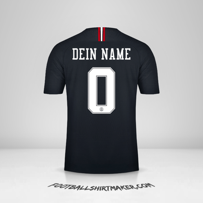 Trikot Paris Saint Germain 2018/19 Jordan -  dein name - 0