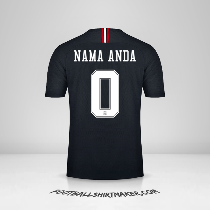 Jersey Paris Saint Germain 2018/19 Jordan -  nama anda - 0